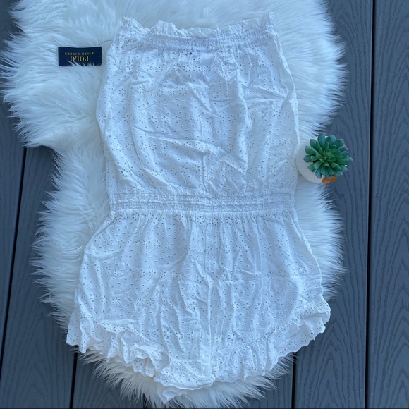 Polo Ralph Lauren Womens Eyelet Romper - Picture 6 of 6